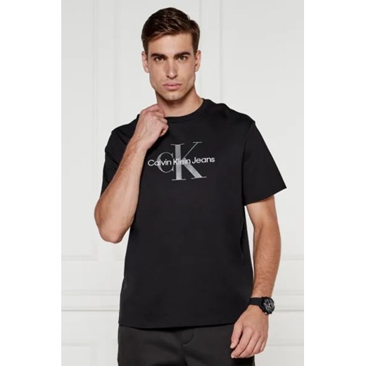 Calvin Klein t-shirt męski czarny z krótkim rękawem