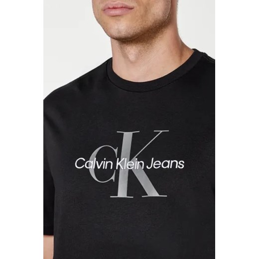 T-shirt męski Calvin Klein jesienny z krótkim rękawem