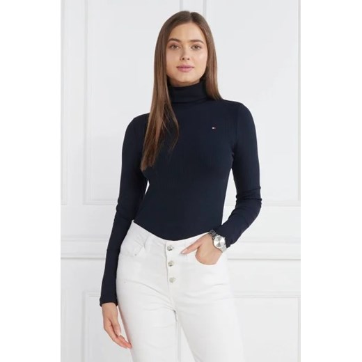 Tommy Hilfiger Golf 5X2 RIB ROLL-NK LS | Slim Fit ze sklepu Gomez Fashion Store w kategorii Swetry damskie - zdjęcie 174999515