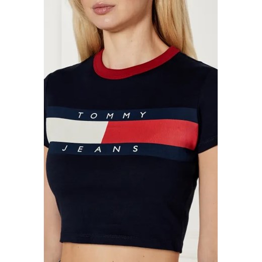 Tommy Jeans T-shirt | Cropped Fit Tommy Jeans XL wyprzedaż Gomez Fashion Store