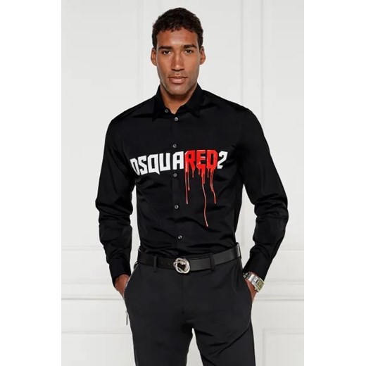 Koszula męska Dsquared2 z bawełny na jesień 