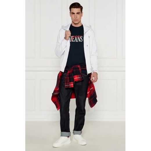 T-shirt męski Guess młodzieżowy czarny z krótkim rękawem