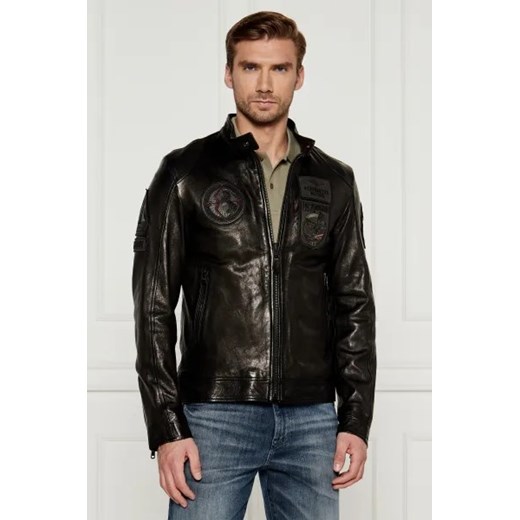 Aeronautica Militare Skórzana kurtka MOTOCICLISTA | Regular Fit Aeronautica Militare 46 Gomez Fashion Store