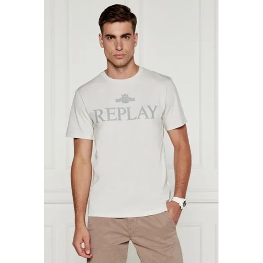 Replay T-shirt | Regular Fit ze sklepu Gomez Fashion Store w kategorii T-shirty męskie - zdjęcie 175001109