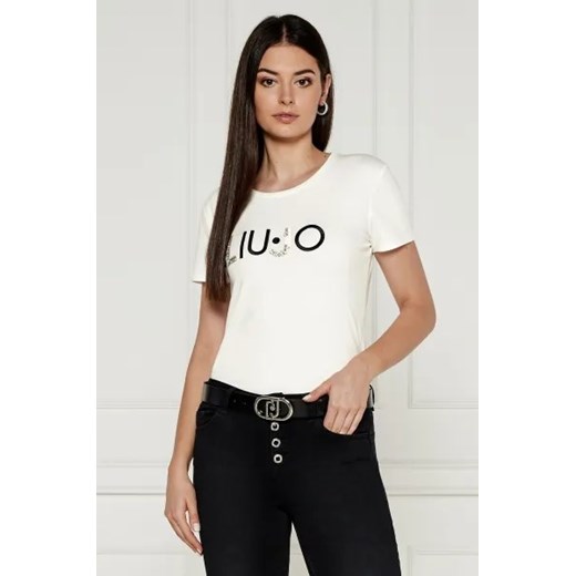 Liu Jo Sport T-shirt | Regular Fit ze sklepu Gomez Fashion Store w kategorii Bluzki damskie - zdjęcie 175001336