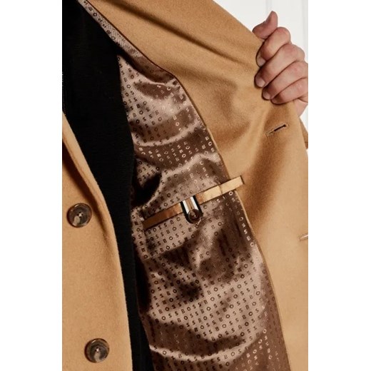 BOSS BLACK Wełniany płaszcz H-Hyde | z dodatkiem kaszmiru 52 Gomez Fashion Store