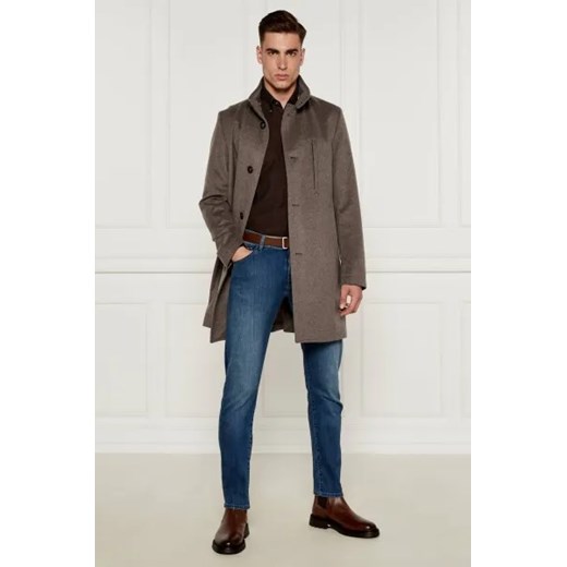 BOSS BLACK Wełniany płaszcz H-Hyde-SU-244 | z dodatkiem kaszmiru 54 Gomez Fashion Store