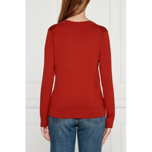 Sweter damski Tommy Hilfiger z dekoltem w literę v 