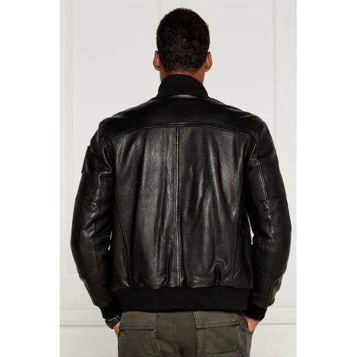 Aeronautica Militare Skórzana kurtka bomber | Regular Fit Aeronautica Militare 58 Gomez Fashion Store
