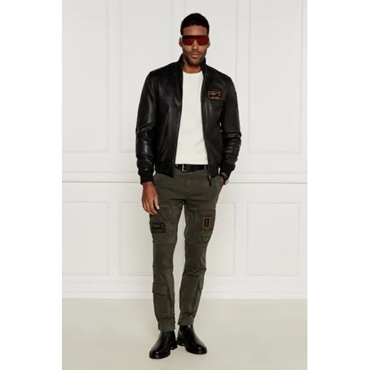 Aeronautica Militare Skórzana kurtka bomber | Regular Fit Aeronautica Militare 46 Gomez Fashion Store