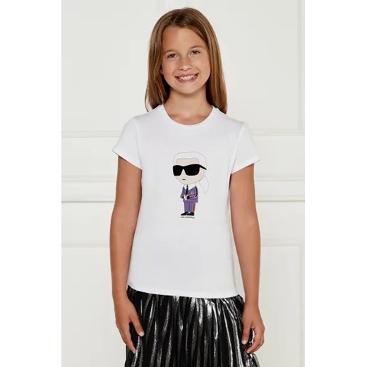 Karl Lagerfeld Kids T-shirt | Regular Fit ze sklepu Gomez Fashion Store w kategorii Bluzki dziewczęce - zdjęcie 175003049