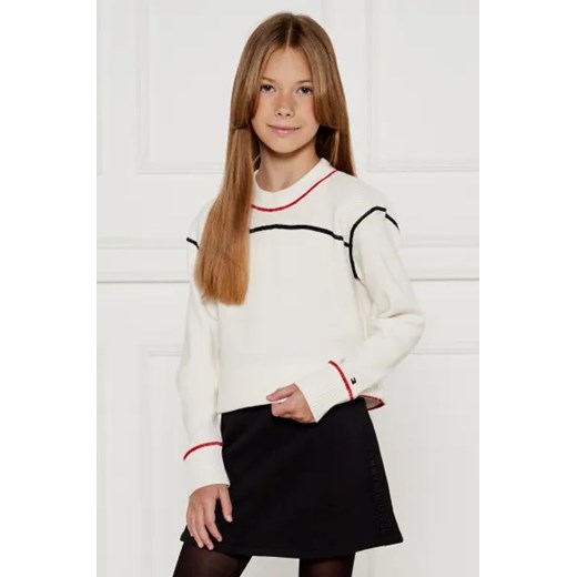 Tommy Hilfiger Sweter GLOBAL | Regular Fit ze sklepu Gomez Fashion Store w kategorii Swetry dziewczęce - zdjęcie 175003135