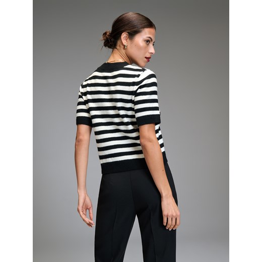 Sinsay - Sweter z krótkim rękawem - wielobarwny Sinsay XL Sinsay