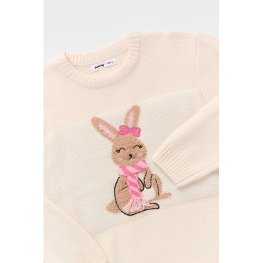 Sinsay sweter dziewczęcy w nadruki 