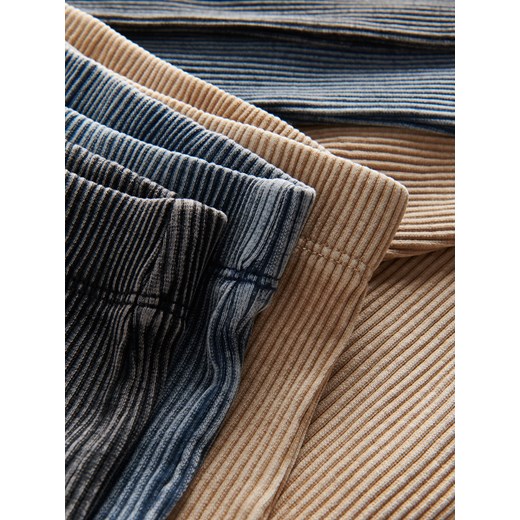 Reserved - Legginsy z prążkowanej dzianiny - granatowy Reserved 104 (3-4 lata) Reserved