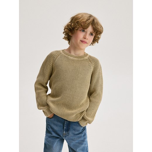 Reserved - Bawełniany sweter - brązowy Reserved 146 (10 lat) Reserved