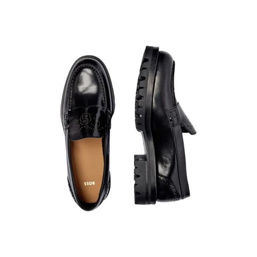 BOSS BLACK Skórzane loafersy 41 Gomez Fashion Store