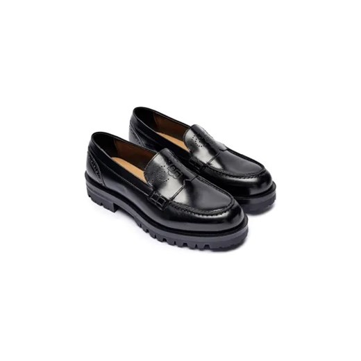BOSS BLACK Skórzane loafersy 38 Gomez Fashion Store