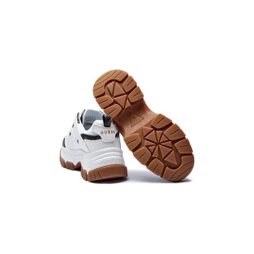Guess buty sportowe damskie sneakersy tkaninowe sznurowane