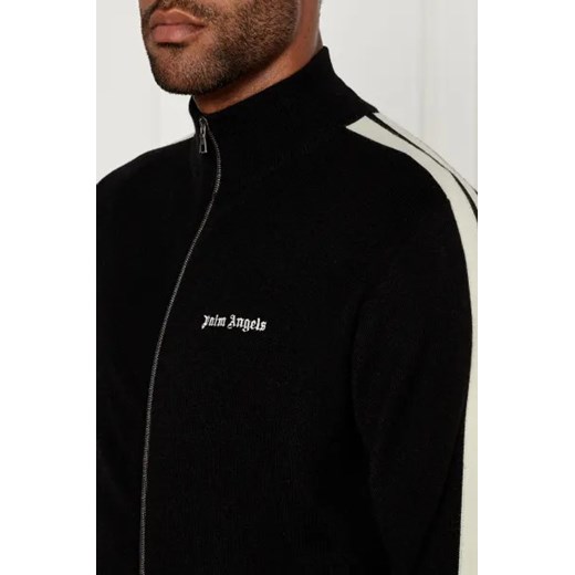 Palm Angels Sweter TRACK | Regular Fit | z dodatkiem wełny i kaszmiru Palm Angels M Gomez Fashion Store