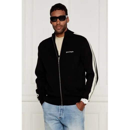 Palm Angels Sweter TRACK | Regular Fit | z dodatkiem wełny i kaszmiru Palm Angels S Gomez Fashion Store