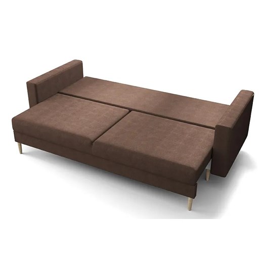 Granatowa sofa rozkładana - Diamante Elior One Size Edinos.pl