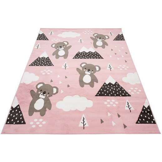 Różowy dziecięcy dywan w misie koala 60cm D8-Z28 ze sklepu Edinos.pl w kategorii Dywany - zdjęcie 175008715