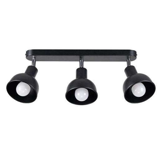 Czarna metalowa lampa sufitowa z 3 ruchomymi kloszami - A624-Orfi Lumes One Size Edinos.pl