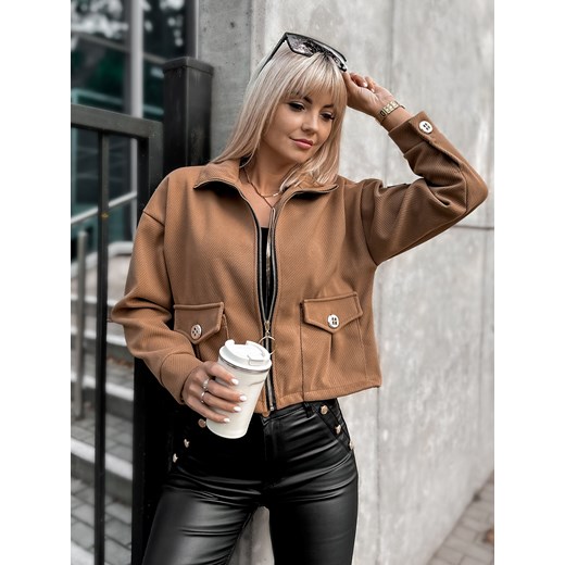 kurtka magalie karmelowa one size ONE SIZE UBRA