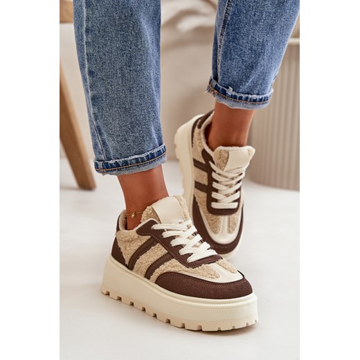 Trampki damskie sznurowane 