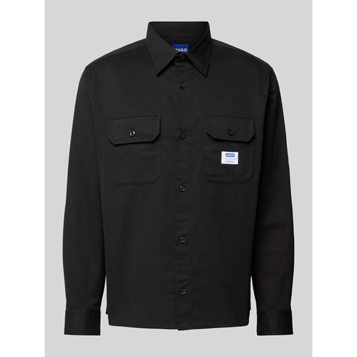 Koszula męska Hugo Blue bawełniana casual 