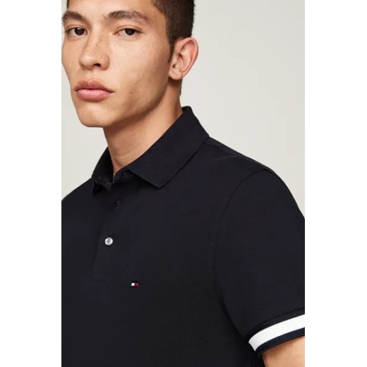 T-shirt męski Tommy Hilfiger casualowy czarny z krótkim rękawem 