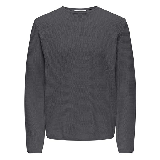 ONLY &amp; SONS Sweter w kolorze szarym ze sklepu Limango Polska w kategorii Swetry męskie - zdjęcie 175020428