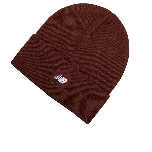 Czapka New Balance LAH13034ROK - brązowa ze sklepu streetstyle24.pl w kategorii Czapki zimowe męskie - zdjęcie 175021097