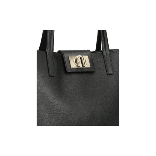 Shopper bag Furla na ramię matowa ze skóry