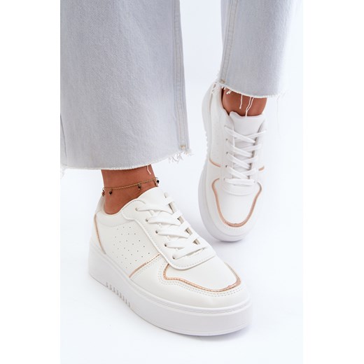 Sneakersy Damskie Na Platformie Tessama 55-26 ze sklepu ZAZOO w kategorii Buty sportowe damskie - zdjęcie 175022947