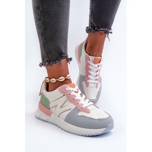 Damskie Sneakersy Eko Skóra Multikolor Kaimans A88-173 ze sklepu ZAZOO w kategorii Buty sportowe damskie - zdjęcie 175028238