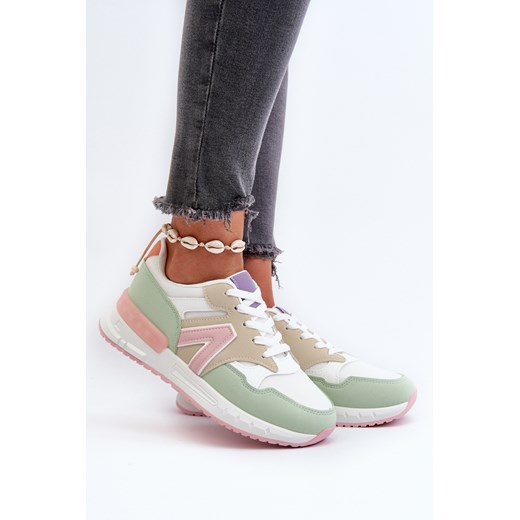 Damskie Sneakersy Eko Skóra Multikolor Vinelli A88-179 ze sklepu ZAZOO w kategorii Buty sportowe damskie - zdjęcie 175033819