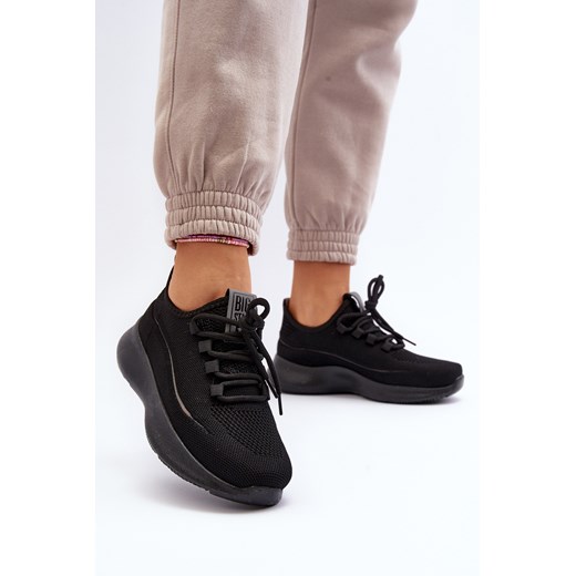 Buty Sportowe Damskie Czarne Big Star NN274663 ze sklepu ZAZOO w kategorii Buty sportowe damskie - zdjęcie 175034997