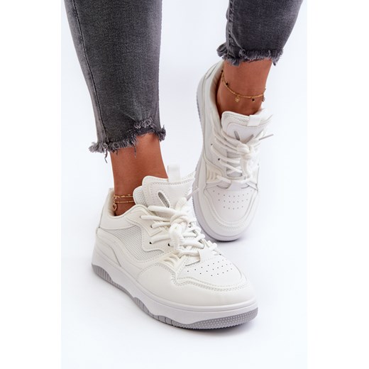 Damskie Sneakersy Białe Etnaria JS04 ze sklepu ZAZOO w kategorii Buty sportowe damskie - zdjęcie 175036698