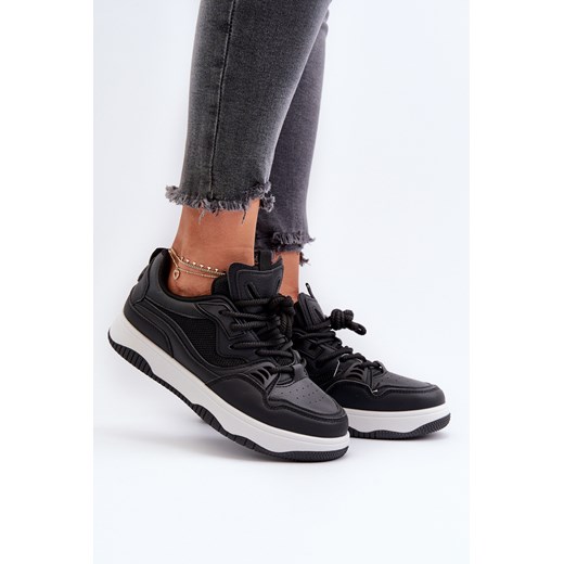 Damskie Sneakersy Czarne Etnaria JS04 ze sklepu ZAZOO w kategorii Buty sportowe damskie - zdjęcie 175037899