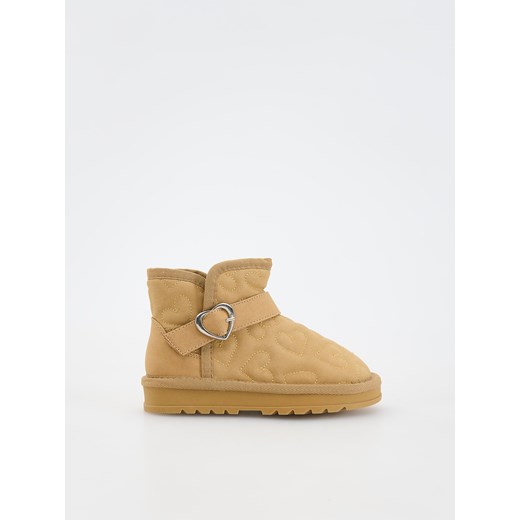 Reserved - Botki w serca - brązowy Reserved 24/25 Reserved