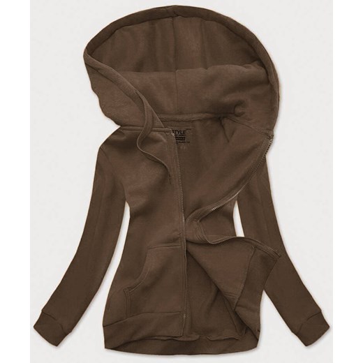 Bluza damska sportowa khaki (W03-161) ze sklepu goodlookin.pl w kategorii Bluzy damskie - zdjęcie 175043688