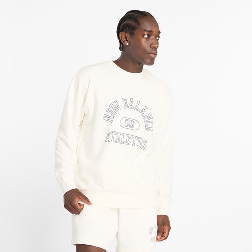 Bluza męska New Balance MT43507SST – beżowa ze sklepu New Balance Poland w kategorii Bluzy męskie - zdjęcie 175044189