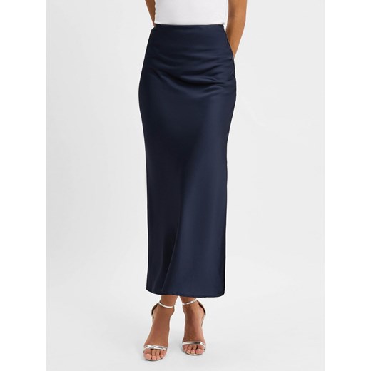 IPURI Damska spódnica maxi Kobiety granatowy jednolity ze sklepu vangraaf w kategorii Spódnice - zdjęcie 175044475