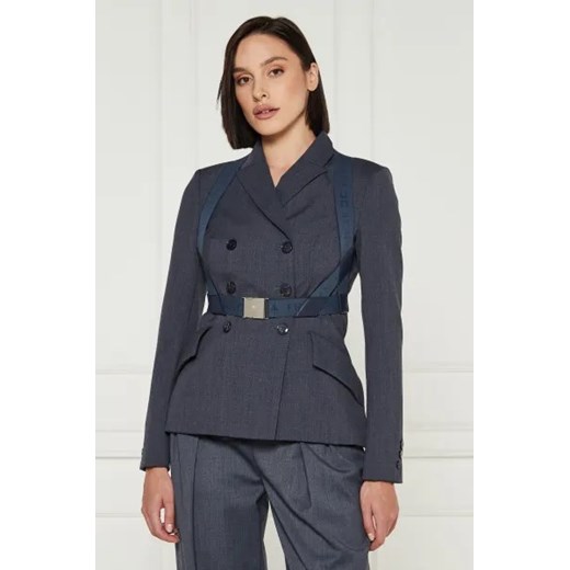 Elisabetta Franchi Żakiet | Slim Fit | z dodatkiem wełny ze sklepu Gomez Fashion Store w kategorii Marynarki damskie - zdjęcie 175045176
