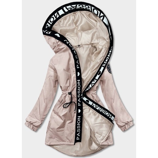Damska parka oversize beżowa (B8080-51) ze sklepu goodlookin.pl w kategorii Parki damskie - zdjęcie 175045355