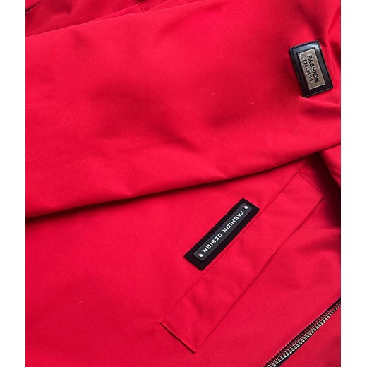 Prosta damska kurtka czerwona (b8018-4) Goodlookin.pl XL (42) goodlookin.pl