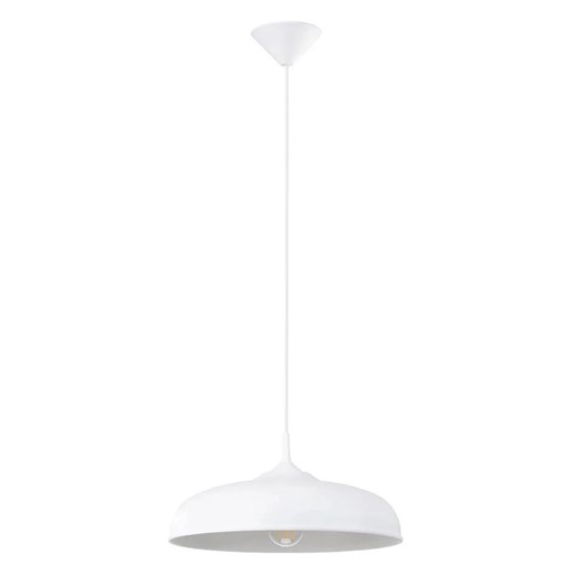 Biała okrągła lampa wisząca metalowa nad stół - 5X A641 P1-A48 ze sklepu Edinos.pl w kategorii Lampy wiszące - zdjęcie 175047918
