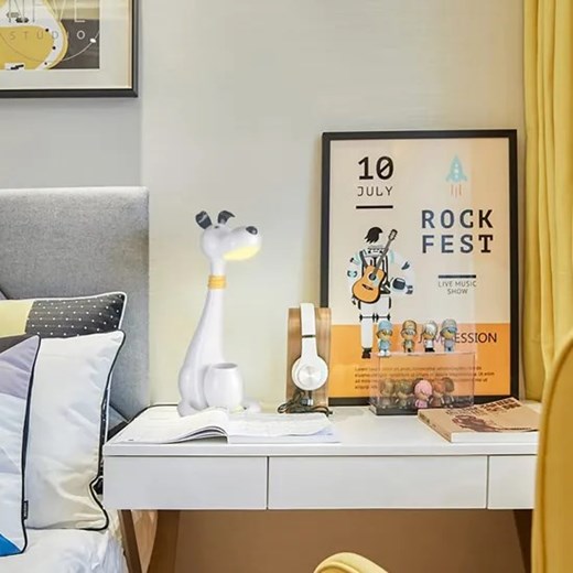 Dziecięca lampka na biurko z przybornikiem piesek - Malisso-M006 Lumes One Size Edinos.pl